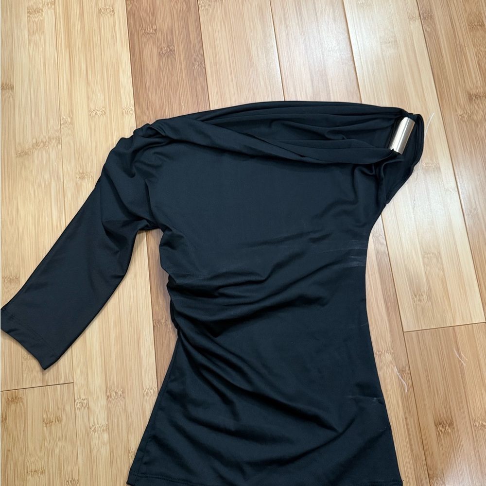 Elegant Black Off-Shoulder Women's Top